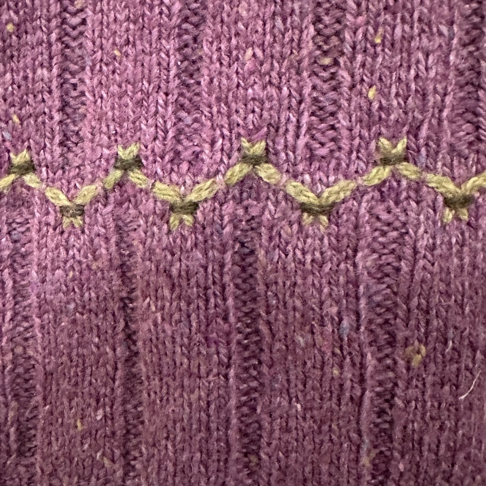 Vintage Woolrich Purple Knit Sweater Vest L - Picture 9 of 10